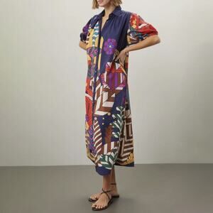 CAROLINA K Valerie Pleated Kaftan (Size XS)